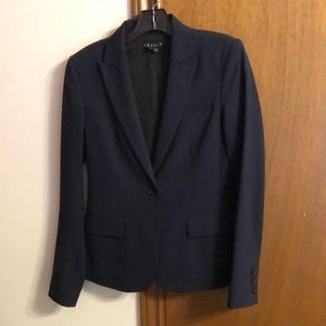 Theory navy blazer RN#98406 CA#39862